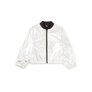 Tea Collection Girls Silver Jacket size: 4-5T